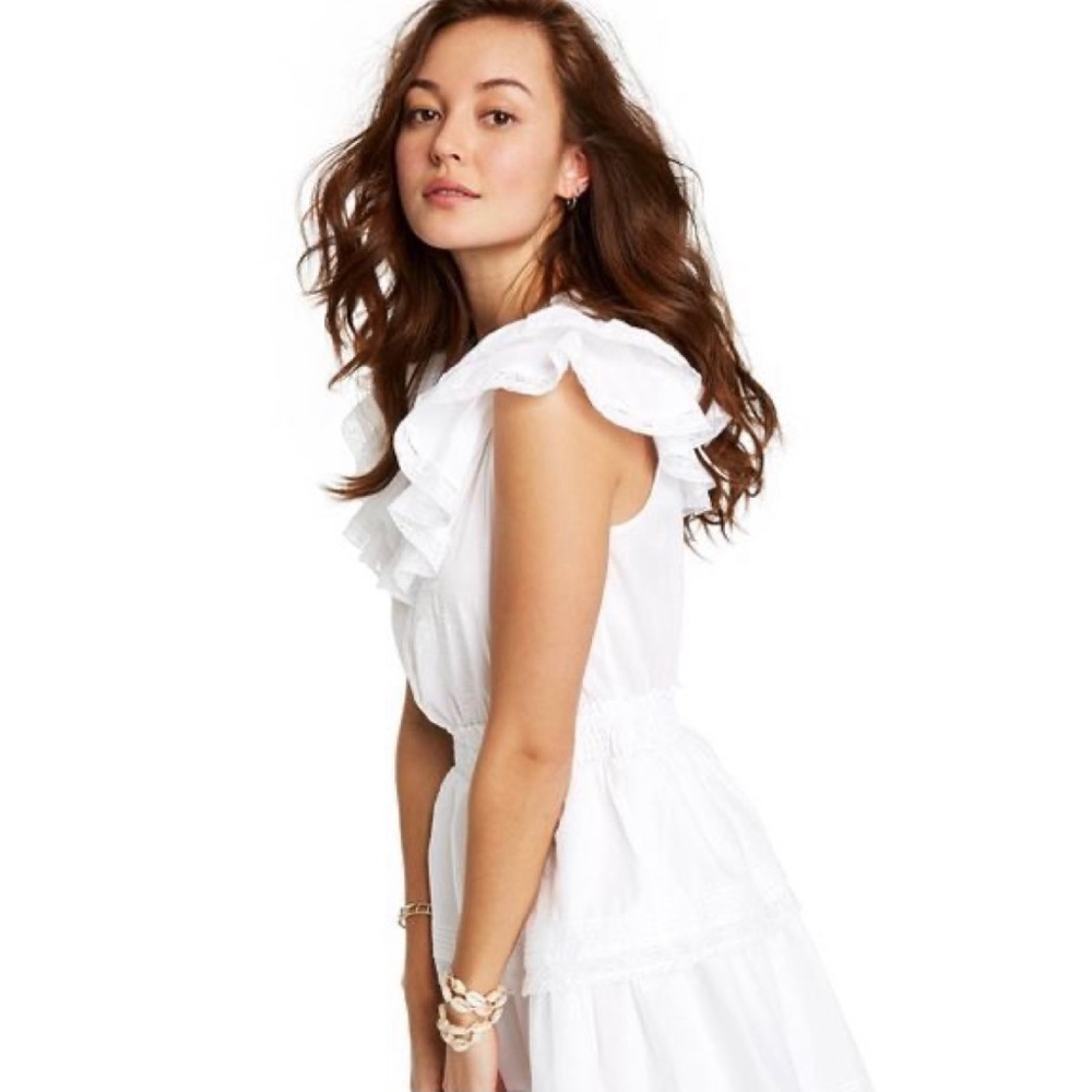 LoveShackFancy for Target White Ruffle Dress